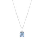 0.13 Karat Violet Taşlı Pırlanta Kolye