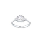 0.15 Karat Pırlanta Violet Taşlı Yüzük