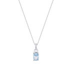 0.07 Karat Violet Taşlı Pırlanta Kolye