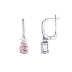 0.17 Karat Violet Taşlı Pırlanta Küpe