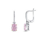 0.17 Karat Violet Taşlı Pırlanta Küpe