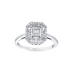 0.26 Karat Pırlanta Baget Yüzük