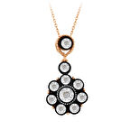 0.08 Karat Gül Elmas Kolye