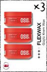 Flexwax Ultra Güçlü Doku Veren Krem Wax 85ml x 3 Adet | Yeniden Şekillendirilebilen Stiller