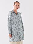 Desenli Kadın Gömlek Tunik