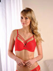 STORMED İç Giyim Kadın Çapraz Detay Desteksiz Kırmızı Sütyen 485