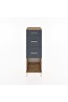 Hyperion Dolap 3 Çekmeceli 44x44x134 Çam-Antrasit