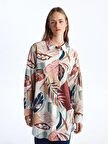 Desenli Kadın Gömlek Tunik