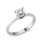 0.05 Karat Pırlanta Tektaş Yüzük