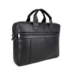 Unisex Siyah Çok Bölmeli 14 inç Evrak Ve Laptop Çantası