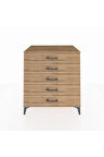 Kronos Şifonyer 5 Çekmeceli 88x59x96 Çam-Çam