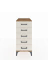 Kronos Komodin 5 Çekmeceli 44x59x96 Çam-Aytaşı