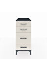 Kronos Komodin 4 Çekmeceli 44x59x96 Antrasit-Aytaşı
