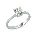 0.04 Karat Pırlanta Tektaş Yüzük