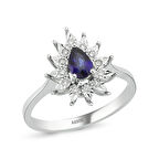 0.08 Karat Safir Taşlı Pırlanta Fantezi Yüzük