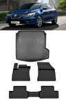 Sahler Renault Megane 4 Sedan 2016 Sonrası Touch Paket  Rizline 3D Sağ Cepli Bagaj Havuzu Set