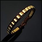 Doğal Taş Bileklik, Altın Renk, Hematit Bileklik, Kadın Bileklik, Erkek Bileklik, Hediye Bileklik