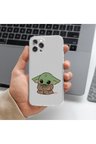 Samsung Galaxy A23 Uyumlu Baby Yoda Tasarımlı Premium Şeffaf Telefon Kılıfı