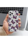 Samsung Galaxy A70 Uyumlu Kelebek Tasarımlı Premium Şeffaf Telefon Kılıfı