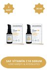ZEDERMA Saf Vitamin C10 Serum & Parlaklık Yenileyici & Cilt Besleyici & Kırışıklık Karşıtı & Anti-oksidan (2 Adet)