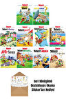 Asteriks 1-2-3-4-5-6-7-8-9-10. Ciltler Çizgi Roman Seti + Okuma Sticker'ları