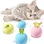 Kedi Otlu 3 Sesli İnteraktif Top Kedi Oyuncağı