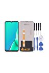 OPPO A31 UYUMLU LCD DOKUNMATİK EKRAN ÇITASIZ SİYAH (CPH2015)(TAMİR SETİ HEDİYELİ)