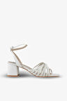 Stato Kadın Topuklu Sandalet Kırık Beyaz