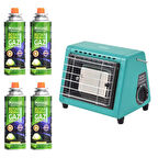 Orcamp Hota Portatif Soba Turkuaz 4 Kartuşlu Set