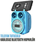  Kablosuz Bluetooth Hoparlör Speaker Telefon Tutucu Rgb Hoparlör Renkli Işıklı Ses Bombası 5W