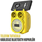  Kablosuz Bluetooth Hoparlör Speaker Telefon Tutucu Rgb Hoparlör Renkli Işıklı Ses Bombası 5W