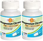 Magnesium Citrate 2x120 Tablet Magnezyum Sitrat