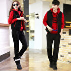 Günlük Kışlık Sevgili Eşofman Tekli Kadın Takım