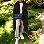 Kışlık Şık Düğmeli Peluş Ceket