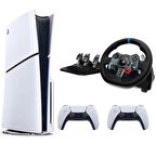 Sony Playstation 5 Slim Cd'li Edition + 2. Dualsense + G29 Driving Force