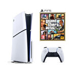 Sony Playstation 5 1 TB Slim Cd Edition+Ps5 Gta 5 Oyunu