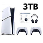 Playstation 5 Slim Cd Edition 3TB +2.Dualsense Kol + 3D Plus Kulaklık