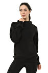 Scorp Heat Kapüşonlu Kadın Sweatshirt Siyah