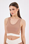 Scorp Sense Kadın Spor Büstiyer Bej