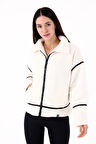 Scorp Shine Casual Kadın Peluş Mont Ekru