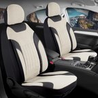 Nissan Rally Raid Keten Oto Koltuk Kılıfı Ön Arka Set Bej Edition SCR