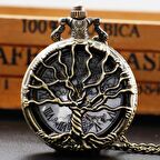 Köstekli Hayat Ağacı Temalı Cep Saati