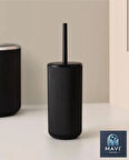 Siyah Çizgili Wc Fırçası - Tuvalet Fırçası - Ofis Wc Fırçası