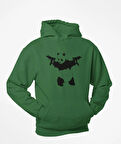 Elinde tarayıcı silahlar olan panda baskılı kapüşonlu sweatshirt