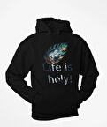 Life is holy!(Hayat Kutsaldır)  Geyikli tüy temalı unisex sweatshirts
