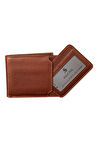 Taba Hakiki Deri Çıkarılabilir Kartlıklı Yatay Klasik Erkek Cüzdan - 3003-Taba