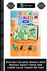 Özel Seri Çocuklar Modern Aktif Maniner Eğitici Tablet 4GB 128GB Çocuk Tableti M8 Yeşil