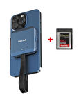 SanDisk PRO-CINEMA CFexpress Type B Kart Kaydedici MagSafe ile Uyumlu SDDR-F941-GNKNN + Extreme PRO CFexpress 64GB 4K Hafıza Kartı
