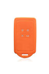 Dacia Duster Sandero Stepway Silikon Anahtar Kılıfı Turuncu Renk (Arkası Kapalıdır)