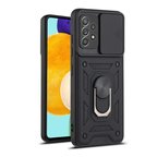 Teleplus Samsung Galaxy A13 4G Kılıf Magnetik Standlı Kamera Korumalı Slide Sürgülü Cover Kapak